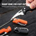 Portable Express Parcel Knife Stainless Fast Serrated Hook Knife For Outdoor Camping Carry-on Unpacking Keychain Mini Folding. 