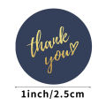 50-500pcs 1inch Blue Thank You Stickers For Envelope Sealing Labels Stationery Supplies Handmade Wedding  Decoration Sticker. 