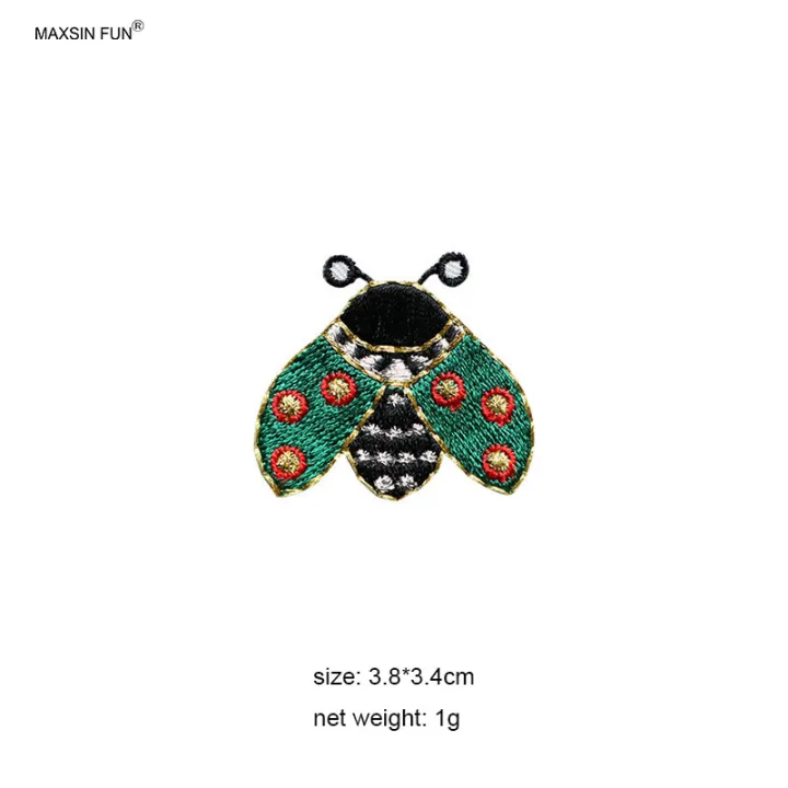 1%20Piece%20Cute%20Ladybird%20Beetle%20Stick%20on%20Embroidery%20Fabric%20Stickers%20Cartoon%20Animal%20Self-adhesive%20Clothes%20DIY%20Accessories%20-%20Image%203
