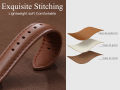 GEAK Leather Smartwatch Straps Band Compatible with Apple Watch Bands 42mm/ 44mm/ 45mm/ 49mm Men or Women, Top Grain Genuine Leather Strap Wristband for iWatch Series 9 8 7 6 5 4 3 2 1 SE Ultra 2 Ultra. 
