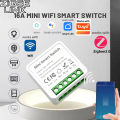 For Tuya Mini Wifi ZigBee 3.0 Smart Switch Smart Home DIY Light Switches Module 2-way Control Voice Control Alexa Alice  lightify. 