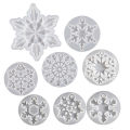 DIY Snowflake Series Silicone Mold Christmas Tree Pendant Earring Jewelry Ornaments Crystal Epoxy Resin Mold Party Craft Gift. 