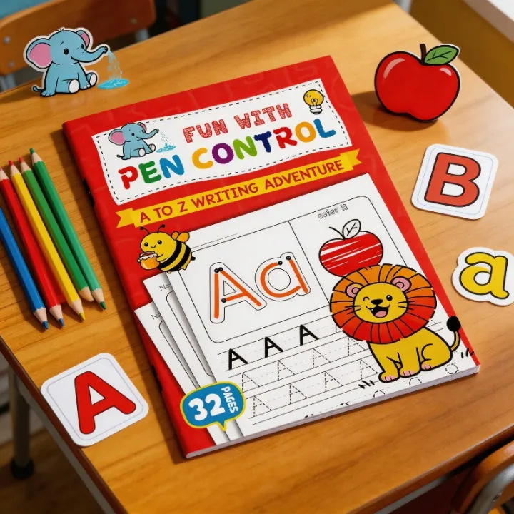 English Alphabet Writing Workbook, Children's Alphabet Workbook A-Z ...