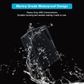STUDIOFINIX 3.5 inch 200W Passive 3-Way Outdoor Speakers Clear Sound Wired - Weatherproof Wall Mount for Patio Marine Boat 2PCS. 