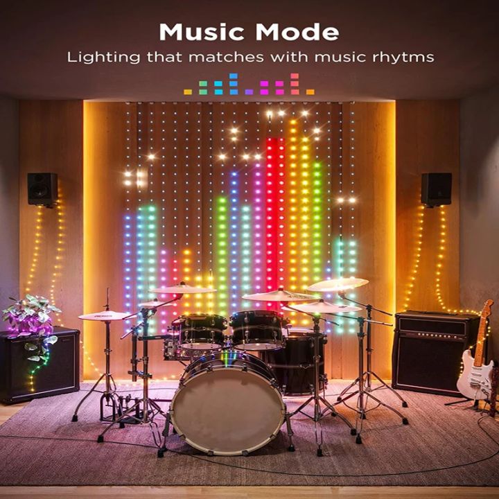 Programmable%20Bluetooth%20Smart%20LED%20Curtain%20String%20Light%20DIY%20Text%20Photo%20Display%20RGB+IC%20String%20Light%20Indoor%20Decoration%20400LED%20-%20Image%204
