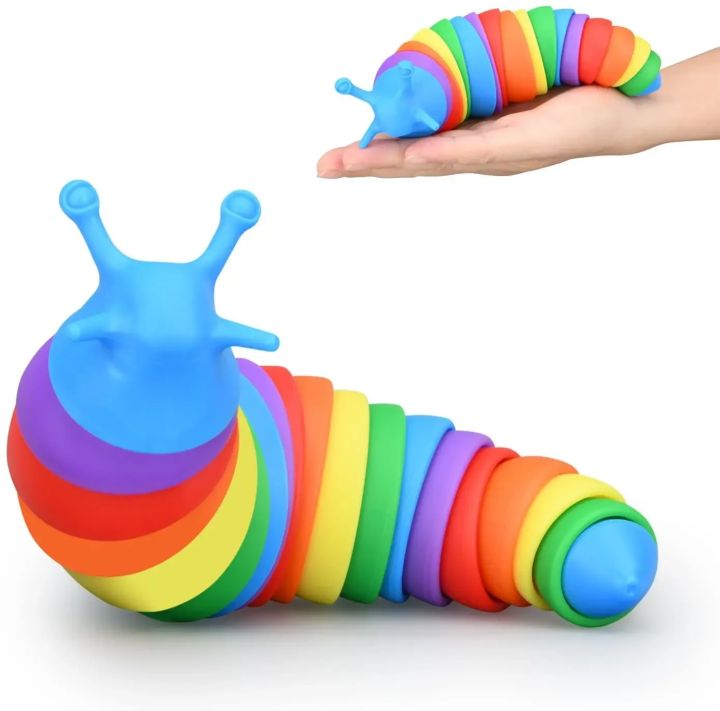 Fidget%20Slug%20Toy%20for%20children%2018cm%203D%20Colorful%20Sensory%20Slug%20Relieves%20Fun%20Decompression%20Toy%20Creative%20Twist%20Caterpillar%20Fidget%20Toys%20-%20Image%207