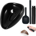 FLYMUYU Coffee Bean Dosing Cup and Spoon Set, Ceramic Dosing Vessel Measuring Tray Kit for Coffee or Tea, Espresso Accessories.
