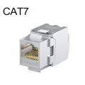 ZOERAX 2PCS Cat6a Cat7 Keystone Jack Cat7 RJ45 STP Tool-Less Type Zinc Alloy Module Jacks Adapter Coupler for 22 to 26 AWG.
