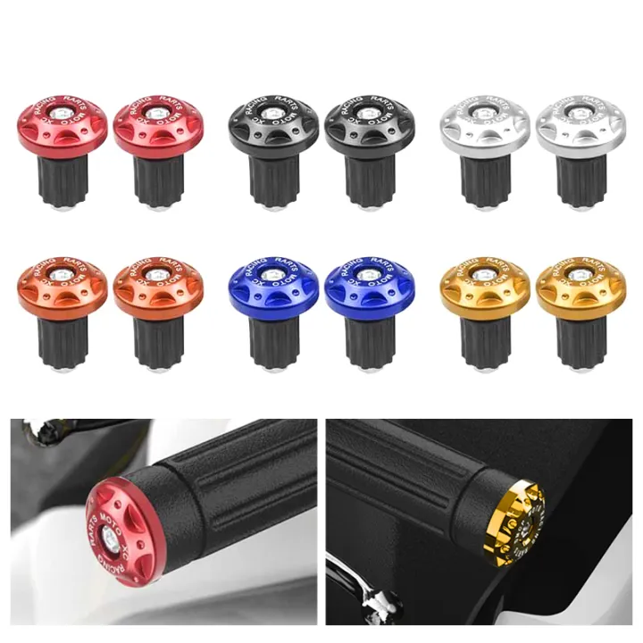 1Pair Motorcycle Handle Bar Ends Plug Grips Handlebar Plug Caps Motor ...
