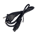 EU Euro  Power Cable European American IEC C5 Cloverleaf Power Cord 1.2m 4ft For AC Adapters Laptop Notebook. 
