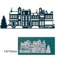 houses building metal cutting dies mold Scrapbooking decoration paper craft knife mould blade punch template Embossing stencils.