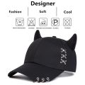 Unisex XXX Iron Ring Bull Horn Personality Baseball Caps Spring Autumn Outdoor Adjustable Casual Hats Sunscreen Hat. 