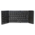 Trifold Aluminum Wireless Bluetooth Keyboard. 