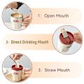 304 Stainless Steel Thermal Water Cup With Handle Portable Double Wall Insulated Mug Sealed Drinking Cup For Cold And Hot Drinks. 