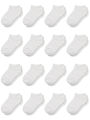 16 Pairs Ankle Socks - Toddler Low Cut Socks - for 1-14Years Boys Girls School Socks.