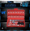 MS 1/4 WRENCHET SOCKET AND BITS 46PCS IN TOOL KIT. 
