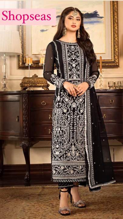 Full Chiffon Heavy Embroidered Outfit