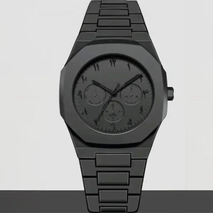 Arabic%20Full%20Black%20Colour%20%7C%20Chronograph%20look%20%7C%20Dial%20Arabic%20Watch%20Plastic%20Carbon%20Fiber%20look%20body%20Watch%20%7C%20Full%20Black%20-%20Image%204