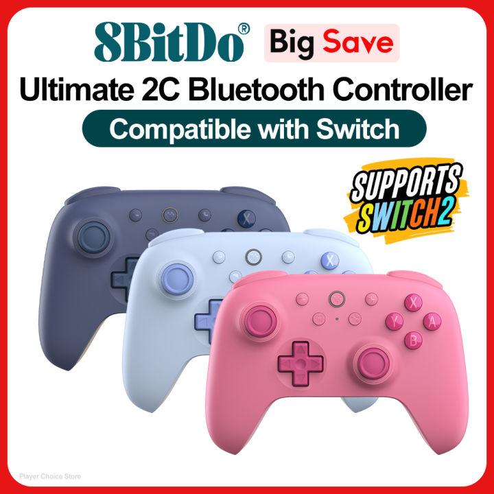 8BitDo Switch 2 Controller Ultimate 2C Bluetooth Gamepads for Nintendo ...