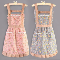 1Pc Kitchen Household Cooking Canvas Apron Women Oil-Proof Waterproof Adult Waist Fashion Coffee shop Flower shop Overalls Apron. 