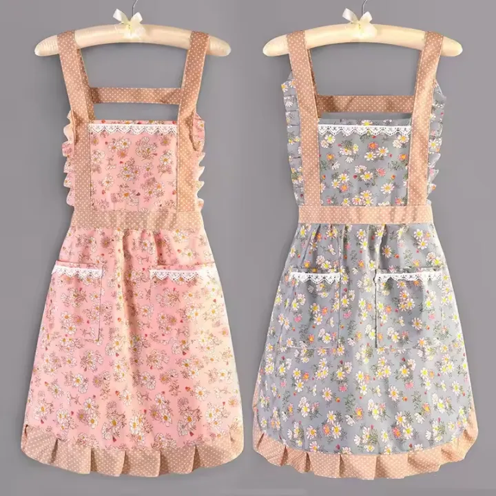 1Pc%20Kitchen%20Household%20Cooking%20Canvas%20Apron%20Women%20Oil-Proof%20Waterproof%20Adult%20Waist%20Fashion%20Coffee%20shop%20Flower%20shop%20Overalls%20Apron%20-%20Image%202