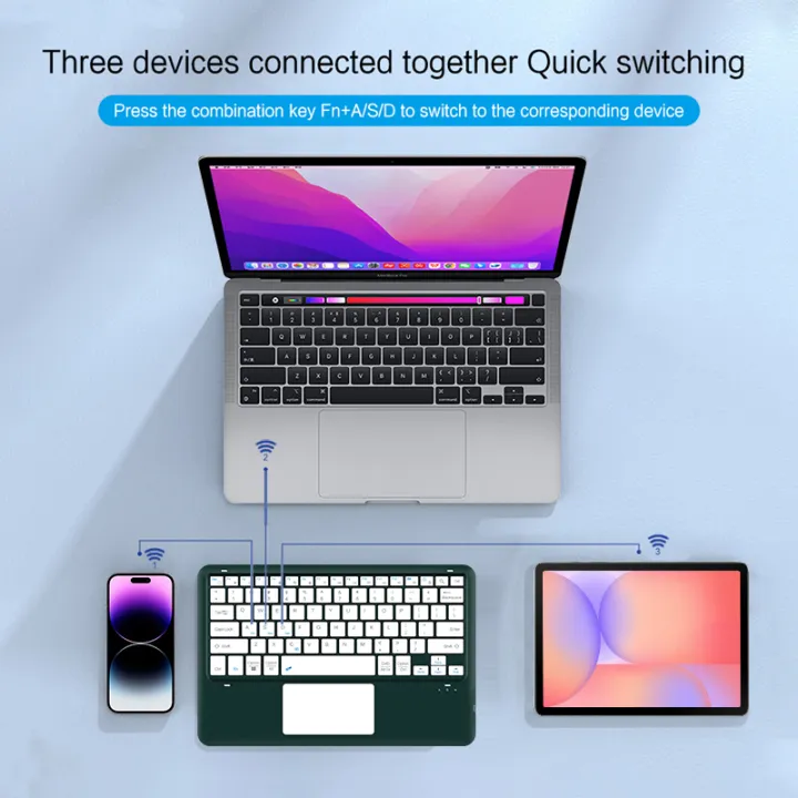 Wireless%20BT%20Keyboard%20For%20Samsung%20Galaxy%20Tab%20S10%20Lite%202025%20S9%20FE%20S7%20S8%20Plus%20Touchpad%20Keyboard%20For%20Tab%20A9+%20A8%20S7FE%20Tablet%20Keyboard%20-%20Image%203