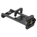 2 In 1 Universal Tablet Phone 1/4" Tripod Mount Clamp Holder Bracket Selfie Clip Stand.