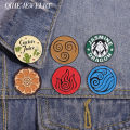 The Jasmine Dragon Enamel Pins The Last Airbender White Lotus Brooches Aesthetic Art Lapel Badge Jewelry for Friends.