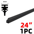 Car Wiper Rubber Strip Filling Strip Suitable For 6mm Frameless Wiper Car Accessories 14"-32"Inch Cuttable Wiper Rubber Strip. 