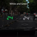 Digtial Car GPS Speedometer KMH LCD Windshield Projector Big Fonts Speed Gauge With White/Green Light Car Electronic Accessories. 