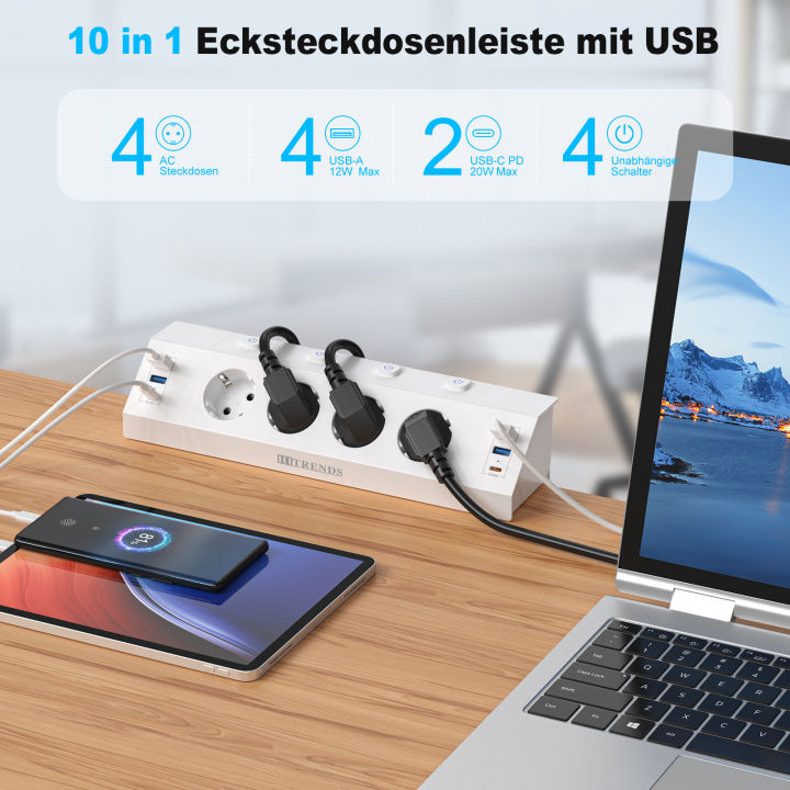 Eu%20Multi-plug%20power%20strip%20with%20desktop%20clamping%20device%20pull%20ring%20plug%204%20USB-A%20and%202%20USB-C%20ports%20single-control%20switch%202%20m%20cable%20-%20Image%202