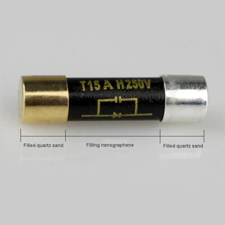 LUSYA%20F08%20Black%205X20mm%20HIFI%20Fever%20Single%20Crystal%20Silver%20Nano%20Fuse%20For%20CD%20DAC%20Amplifier%20Socket%20Gold-plated%20Speaker%20-%20Image%204