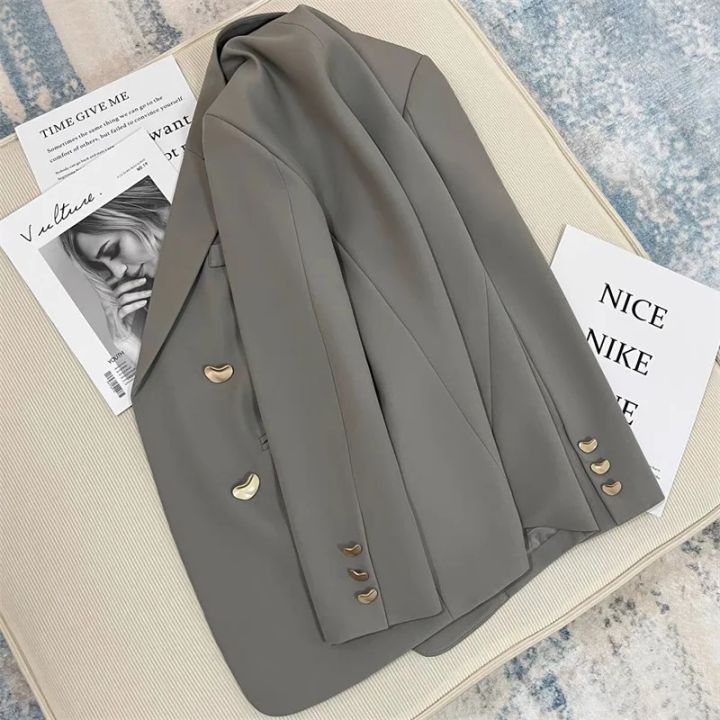 2025%20Spring%20and%20Autumn%20New%20Korean%20fashion%20British%20Style%20Solid%20Blazer%20Women%20Clothing%20French%20Texture%20Fashion%20Small%20Suit%20Coat%20Women%20-%20Image%203