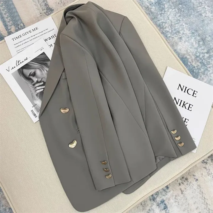 2025%20Spring%20and%20Autumn%20New%20Korean%20fashion%20British%20Style%20Solid%20Blazer%20Women%20Clothing%20French%20Texture%20Fashion%20Small%20Suit%20Coat%20Women%20-%20Image%203