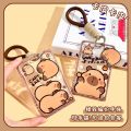 Capi Cartoon Card Cover, Student School Card Access Control Card, Water Card Bag, Cute Transparent ID Cover, Protective Cover.