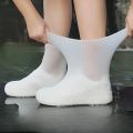 1 Pair  Rain Boot Overshoes For Outdoor Use, Silicone Waterproof Shoe Covers, Rainy Day Shoe Cover, Reusable Non-Slip Rain. 