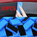 30pcs Car Ceramic Coating Sponge Applicator 30/1PCS Glass Nano Wax Coat Sponges Blue Square Sponge and Cloth Cleaning Accessory. 