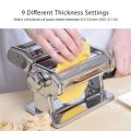 PASTA AND NOODLES MAKER MACHINE  Stainless Steel Noodle Machine - 9 Adjustable Thickness. 