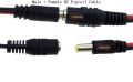 DC Power Pigtail Female + Male Connections . 