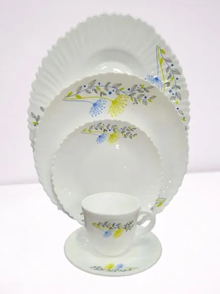 Nasir Opal Glass Dinner Set – 32 Pcs Set