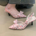 2026 Summer New Women's Sandals Comfortable and Stylish PU  Mules Outdoor Party Dresses Women's High Heels Hot Selling. 