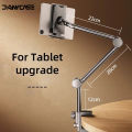 Lazy Phone Holder 360° Rotating Tablet Stand Holder Adjustable for iPad Cellphone 4-13 inch Bed Floatable Arm Clip Stand. 