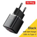 Essager 20W GaN USB Type C Charger PD Fast Charge Phone QC 3.0 Quick Chargers For iPhone or Android. 