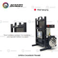 Aluminum Fully Open Case Frame Support ITX / MATX /ATX Motherboard,Vertical Computer Housing PC Water Cooling Gamer DIY Cabinet. 