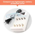 AA  AAA Battery Fast Charger 220V Ni-Cd 4 Slots Rechargeable Smart Charger US / EU Plug for 1.2V Battery Charging With Cover. 
