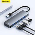 Baseus Usb Hub 4 Port ABS Hub Usb 3 0 for Laptop Multi Splitter Adapter For Xiaomi Lenovo Macbook PC Computer Accessories. 