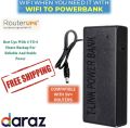 Wifi Router Automatic Inverter Connect With 12V - 9V Battery And Router - Automatic Switch Between Adapter And Battery - Router Power Bank Solution Unlimited Backup Router UPS. 