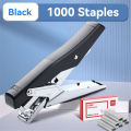 Effortless Plier Stapler with 1000 Staples,20 Sheet Capacity, Office Desk Stapler for Stapling Home School Warehouse Handmade. 
