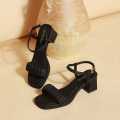 Women Fashion Luxury Crumples Stylish Block Heels Sandals Comfortable and easy to Walk Causal Office Bridal Party Weeding every Function Black, White, Green. 