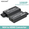 Game Console N64 to HDMI Converter Adapter Plug and Play for N64/SNES/NGC/SFC HDMI-compatible Adapter with 3.5mm Audio Output. 
